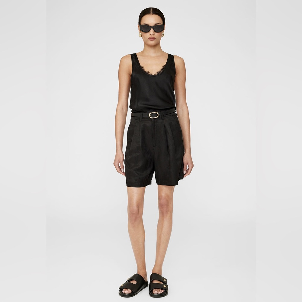 Anine Bing Carrier Shorts in Black SZ XS/2
